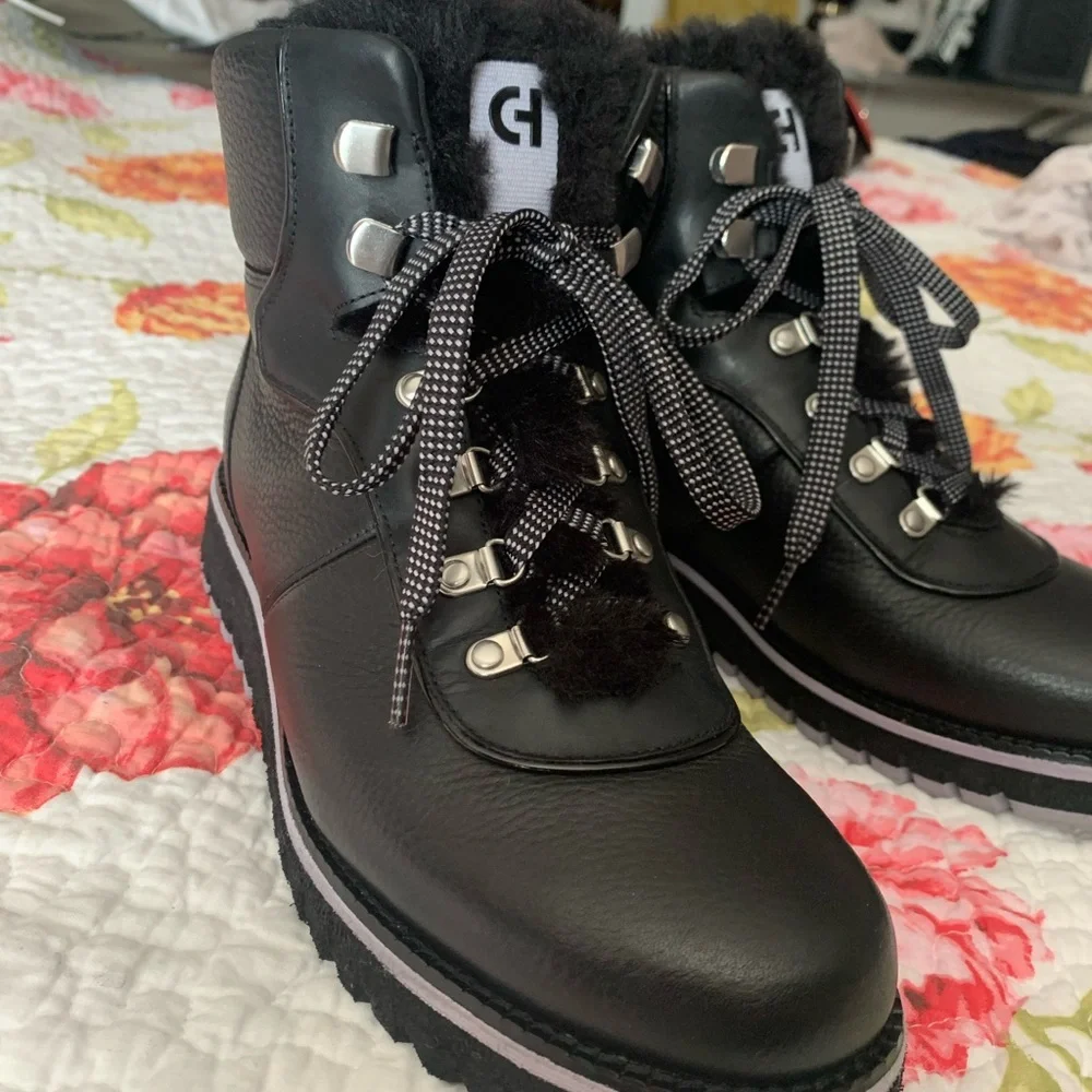 New Cole Haan Leather Zero Grand Booties Boots Shoes - Picture 2 of 16